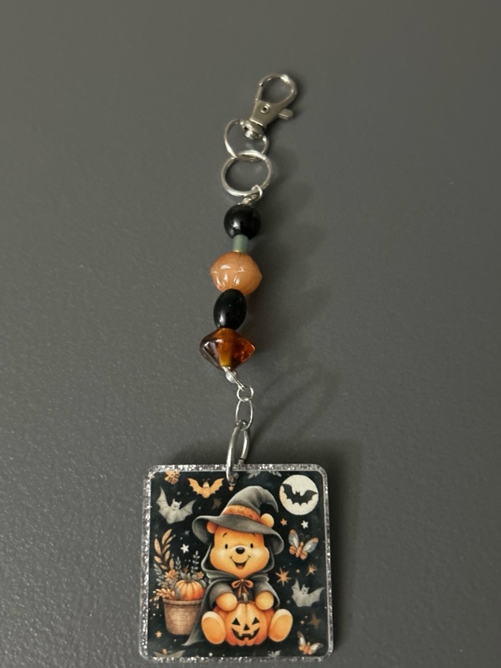 Halloween Winnie-The-Pooh Keychain Charm